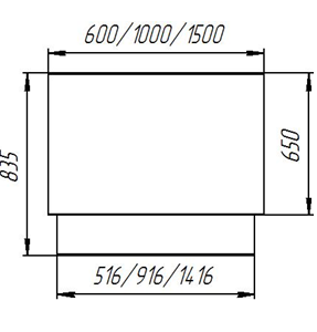 Столы кассовые  "Оптима ЛЮКС-П"