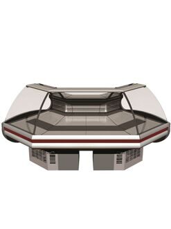 Витрины "Эллада-Ун90в" +1+6 угол наружний без подтоварника