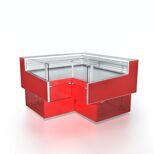 Витрины "Айс КУБ-Ув" +1+6 угол внутренний вынос