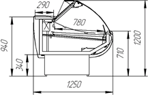 Витрины "Айс-СН под лёд" -5+5 вынос