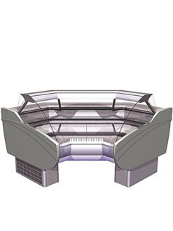 Витрины "Айс-Ув" угол внутренний вынос