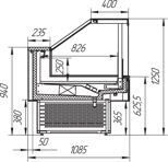 Витрины "Айс КУБ-С в" +1+6 вентилируемые вынос