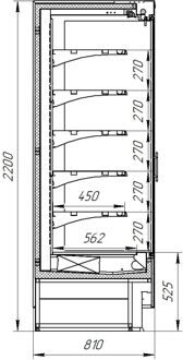 Горки "Олимпия(h)" (встройка) +1+6 высота 2200 мм